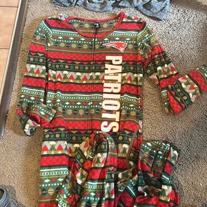Patriots holiday onesie